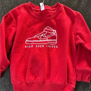 “Kicks over Chicks” baby sneakerhead crew!!